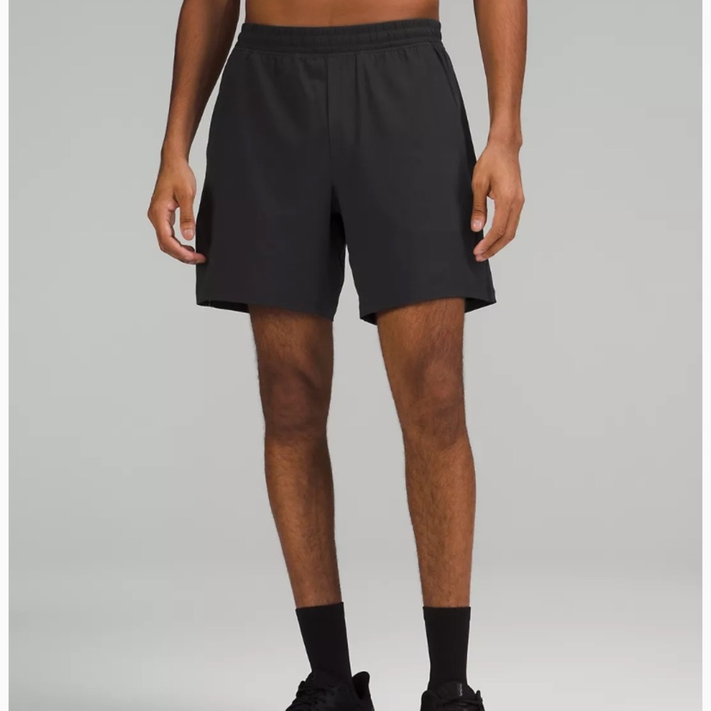 Bundle of 2 Lululemon Men’s Pace Breaker Lined Athletic Shorts - blue and black